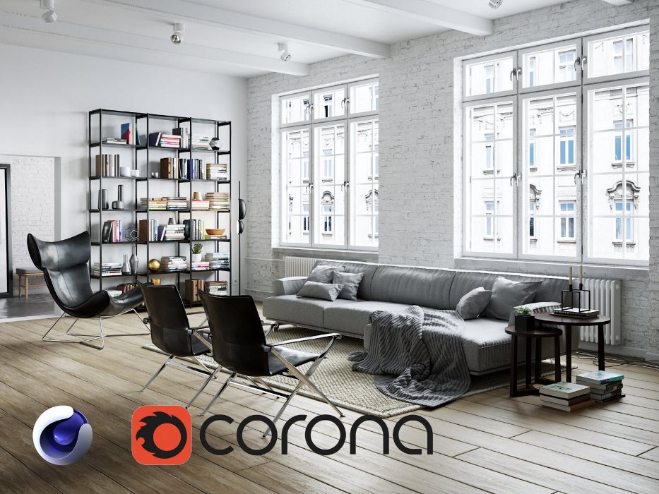 Corona Renderer 7 H1 3DS MAX 14-22 / H2 Cinema 4D R14-R25 + Material Library