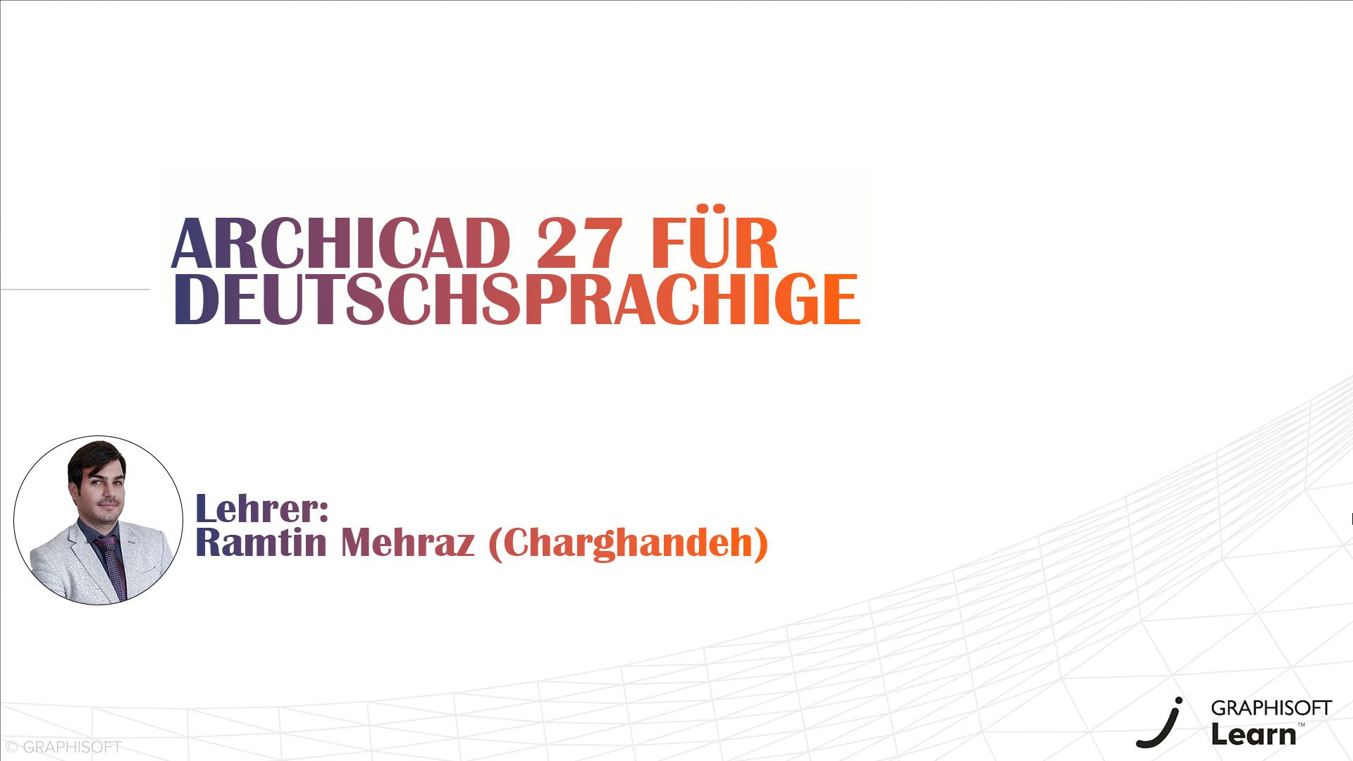 آموزش آرشیکد به زبان آلمانی | دوره جامع Archicad 27 به زبان آلمانی – مسیر شما به دنیای BIM! 🇩🇪✨ این دوره ویژه فارسی‌زبانانی است که قصد مهاجرت به آلمان دارند و می‌خواهند مهارت‌های آرشیکد و BIM را به زبان آلمانی یاد بگیرند. از مدل‌سازی و مستندسازی پروژه‌ها تا اشتراک‌گذاری با BIMx، همه چیز را در یک مسیر آموزشی حرفه‌ای بیاموزید!